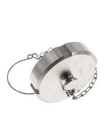 Cap Nut Rd78 X 1/6'' DN 50 Stainless Steel 1.4301 NBR DIN 11851 FDA 21 with Chain