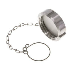 Cap Nut Rd58 X 1/6'' DN 32 Stainless Steel 1.4301 NBR DIN 11851 FDA 21 with Chain