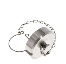 Cap Nut Rd58 X 1/6'' DN 32 Stainless Steel 1.4301 NBR DIN 11851 FDA 21 with Chain