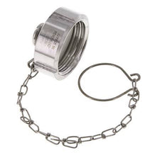 Cap Nut Rd44 X 1/6'' DN 20 Stainless Steel 1.4404 NBR DIN 11851 FDA 21 with Chain