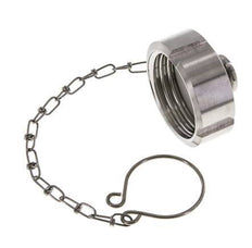 Cap Nut Rd44 X 1/6'' DN 20 Stainless Steel 1.4301 NBR DIN 11851 FDA 21 with Chain