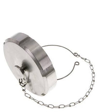 Cap Nut Rd95 X 1/6'' DN 65 Stainless Steel 1.4404 NBR DIN 11851 FDA 21 with Chain