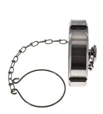 Cap Nut Rd65 X 1/6'' DN 40 Stainless Steel 1.4301 NBR DIN 11851 FDA 21 with Chain