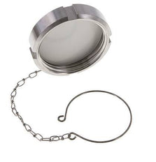 Cap Nut Rd78 X 1/6'' DN 50 Stainless Steel 1.4404 NBR DIN 11851 FDA 21 with Chain