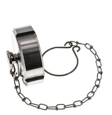 Cap Nut Rd52 X 1/6'' DN 25 Stainless Steel 1.4301 NBR DIN 11851 FDA 21 with Chain