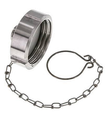 Cap Nut Rd52 X 1/6'' DN 25 Stainless Steel 1.4301 NBR DIN 11851 FDA 21 with Chain