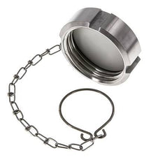 Cap Nut Rd52 X 1/6'' DN 25 Stainless Steel 1.4301 NBR DIN 11851 FDA 21 with Chain
