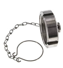 Cap Nut Rd58 X 1/6'' DN 32 Stainless Steel 1.4404 NBR DIN 11851 FDA 21 with Chain