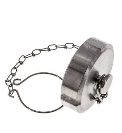 Cap Nut Rd58 X 1/6'' DN 32 Stainless Steel 1.4404 NBR DIN 11851 FDA 21 with Chain