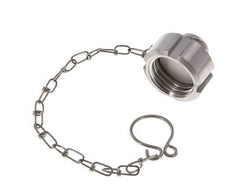 Cap Nut Rd28 X 1/8'' DN 10 Stainless Steel 1.4404 NBR DIN 11851 FDA 21 with Chain