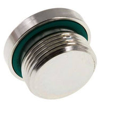 Plug M33 X 2 Steel FKM with Internal Hex 400bar (5620.0psi)
