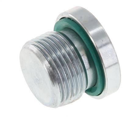 Plug M20 X 1.5 Steel FKM with Internal Hex 400bar (5620.0psi) [2 Pieces]