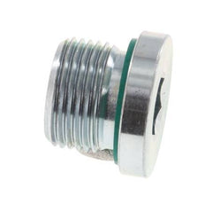 Plug M20 X 1.5 Steel FKM with Internal Hex 400bar (5620.0psi) [2 Pieces]