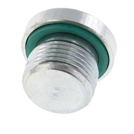 Plug M20 X 1.5 Steel FKM with Internal Hex 400bar (5620.0psi) [2 Pieces]