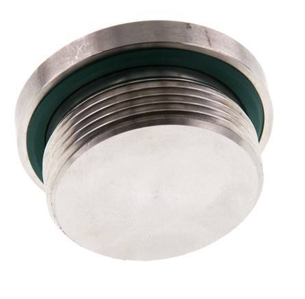 Plug M42 X 2 Stainless steel FKM with Internal Hex 250bar (3512.5psi)