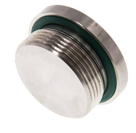 Plug M42 X 2 Stainless steel FKM with Internal Hex 250bar (3512.5psi)