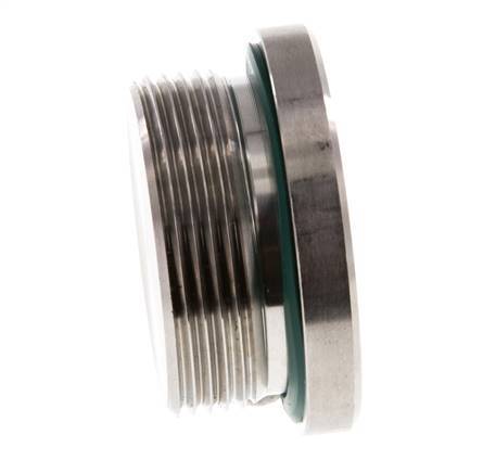 Plug M42 X 2 Stainless steel FKM with Internal Hex 250bar (3512.5psi)