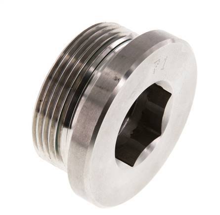 Plug M42 X 2 Stainless steel FKM with Internal Hex 250bar (3512.5psi)