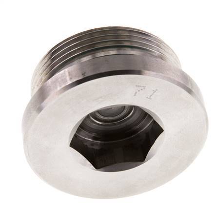 Plug M42 X 2 Stainless steel FKM with Internal Hex 250bar (3512.5psi)