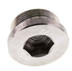 Plug M42 X 2 Stainless steel FKM with Internal Hex 250bar (3512.5psi)