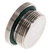 Plug M42 X 2 Stainless steel FKM with Internal Hex 250bar (3512.5psi)