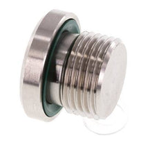 Plug M18 X 1.5 Stainless steel FKM with Internal Hex 400bar (5620.0psi)
