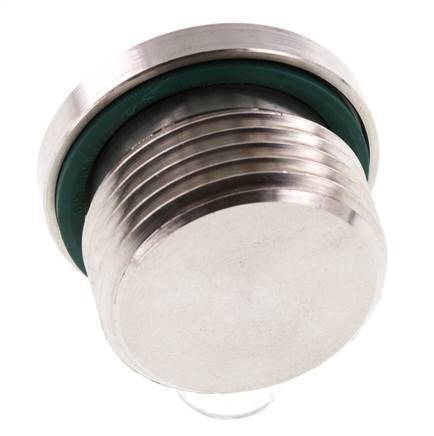 Plug M27 X 2 Stainless steel FKM with Internal Hex 400bar (5620.0psi)