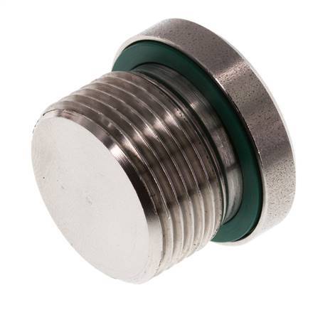 Plug M22 X 1.5 Stainless steel FKM with Internal Hex 400bar (5620.0psi ...