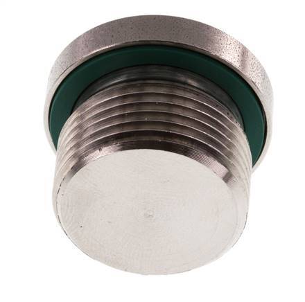 Plug M22 X 1.5 Stainless steel FKM with Internal Hex 400bar (5620.0psi)