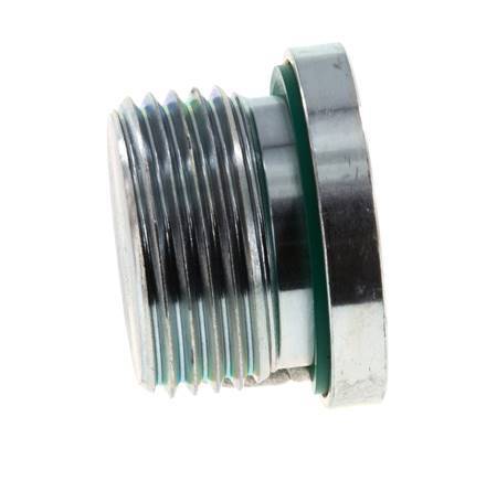 Plug M27 X 2 Steel FKM with Internal Hex 400bar (5620.0psi)