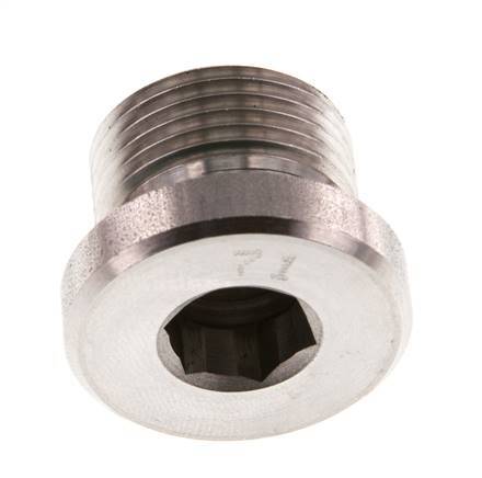 Plug M20 X 1.5 Stainless steel FKM with Internal Hex 400bar (5620.0psi)