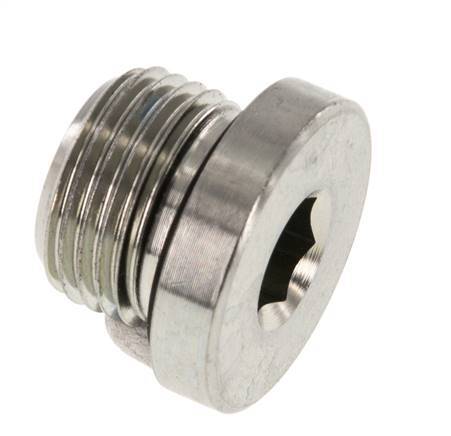 Plug M18 X 1.5 Steel NBR with Internal Hex 400bar (5620.0psi) [2 Pieces]