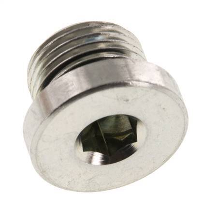 Plug M18 X 1.5 Steel NBR with Internal Hex 400bar (5620.0psi) [2 Pieces]