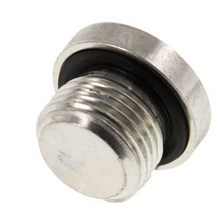 Plug M18 X 1.5 Steel NBR with Internal Hex 400bar (5620.0psi) [2 Pieces]