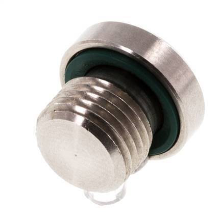 Plug M10 X 1 Stainless steel FKM with Internal Hex 400bar (5620.0psi)