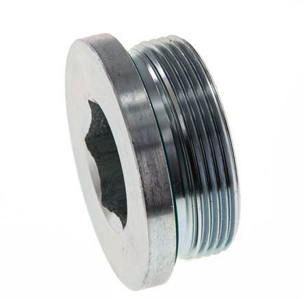 Plug M48 X 2 Steel FKM with Internal Hex 250bar (3512.5psi)