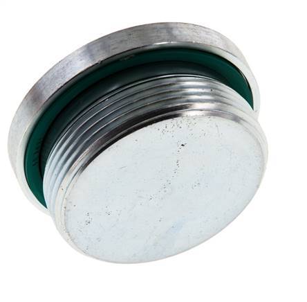 Plug M48 X 2 Steel FKM with Internal Hex 250bar (3512.5psi)