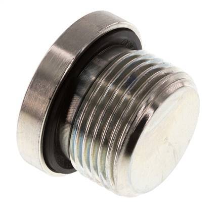 Plug M22 X 1.5 Steel NBR with Internal Hex 400bar (5620.0psi) [2 Pieces]