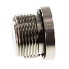 Plug M22 X 1.5 Steel NBR with Internal Hex 400bar (5620.0psi) [2 Pieces]