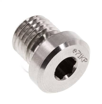 Plug M12 X 1.5 Stainless steel FKM with Internal Hex 400bar (5620.0psi)