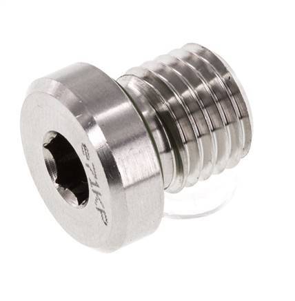 Plug M12 X 1.5 Stainless steel FKM with Internal Hex 400bar (5620.0psi)