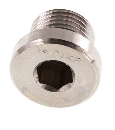 Plug M16 X 1.5 Stainless steel FKM with Internal Hex 400bar (5620.0psi)