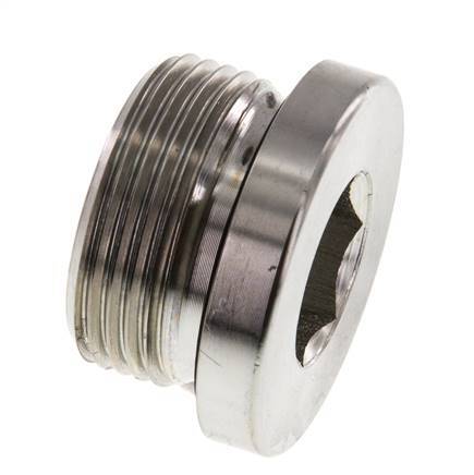 Plug M33 X 2 Steel NBR with Internal Hex 400bar (5620.0psi)