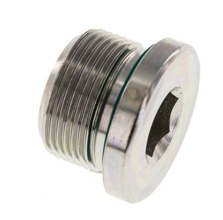 Plug M26 X 1.5 Steel FKM with Internal Hex 400bar (5620.0psi)