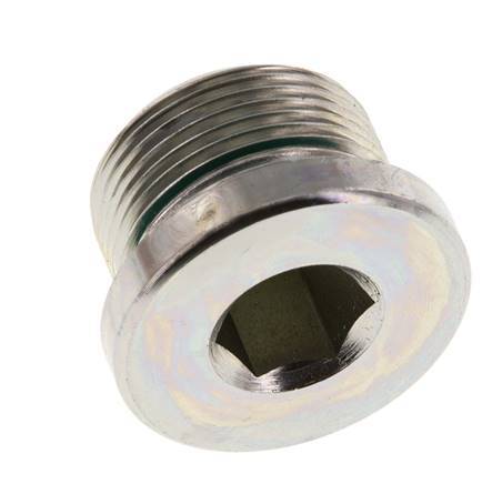 Plug M26 X 1.5 Steel FKM with Internal Hex 400bar (5620.0psi)