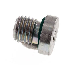 Plug M12 X 1.5 Steel FKM with Internal Hex 400bar (5620.0psi) [2 Pieces]