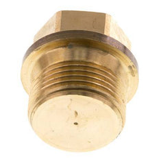 Plug G3/4'' Brass with Collar and External Hex 16bar (224.8psi)