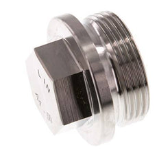 Plug G1 1/4'' Stainless steel with Collar and External Hex 40bar (562.0psi)