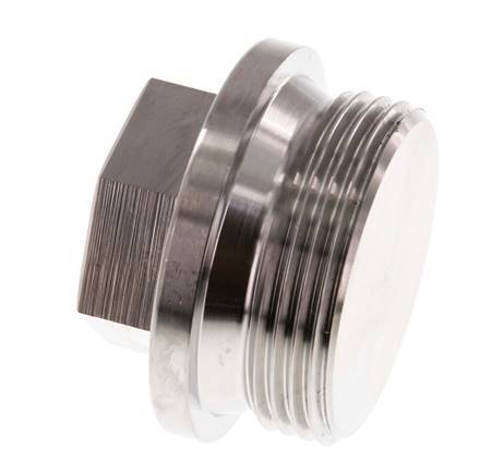 Plug G1 1/4'' Stainless steel with Collar and External Hex 40bar (562.0psi)