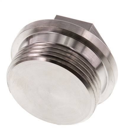 Plug G1 1/4'' Stainless steel with Collar and External Hex 40bar (562.0psi)
